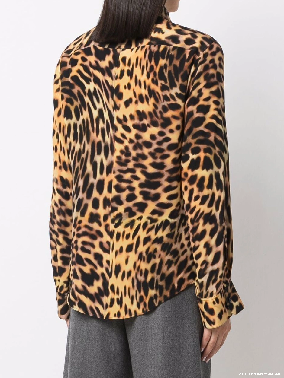 Cheap all-over Stella Women shirt McCartney leopard-print 0817